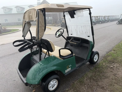 (1) 2017 E-Z-Go golf cart with a Kawasaki gas engine, model 625111G01, includes canopy, ball cover, ...