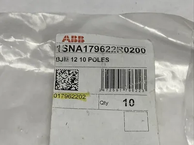 1SNA179622R0200 | ABB  Jumper Bars BJM 12 10 Poles LOT OF 8 - New Other