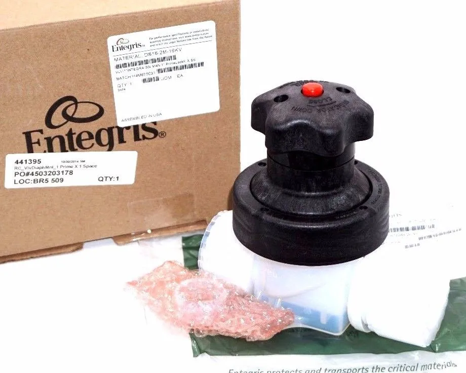 NEW ENTEGRIS DS16-2M-16KV PRIMELOCK INTEGRA VALVE 1" 2W MAN DS162M16KV