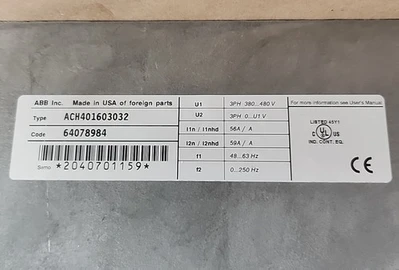 USED ABB ACH401603032
