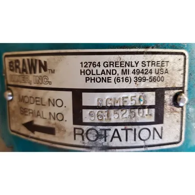 USED BRAWN MIXER INC. BGMF50