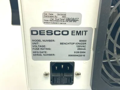 50600 | Desco  Bench Top Ionizer 120VAC - Used