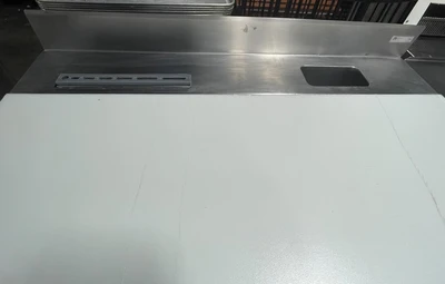 72-0348 4’ Stainless Steel Work Table with Poly Top