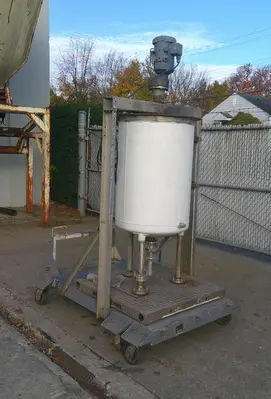 SPC9063  Tank 50 gallon vertical tank, Stainless Steel, 3/4 HP agitator, dish