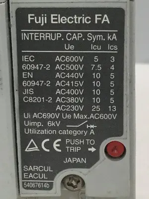 USED FUJI ELECTRIC SA53RCUL/20