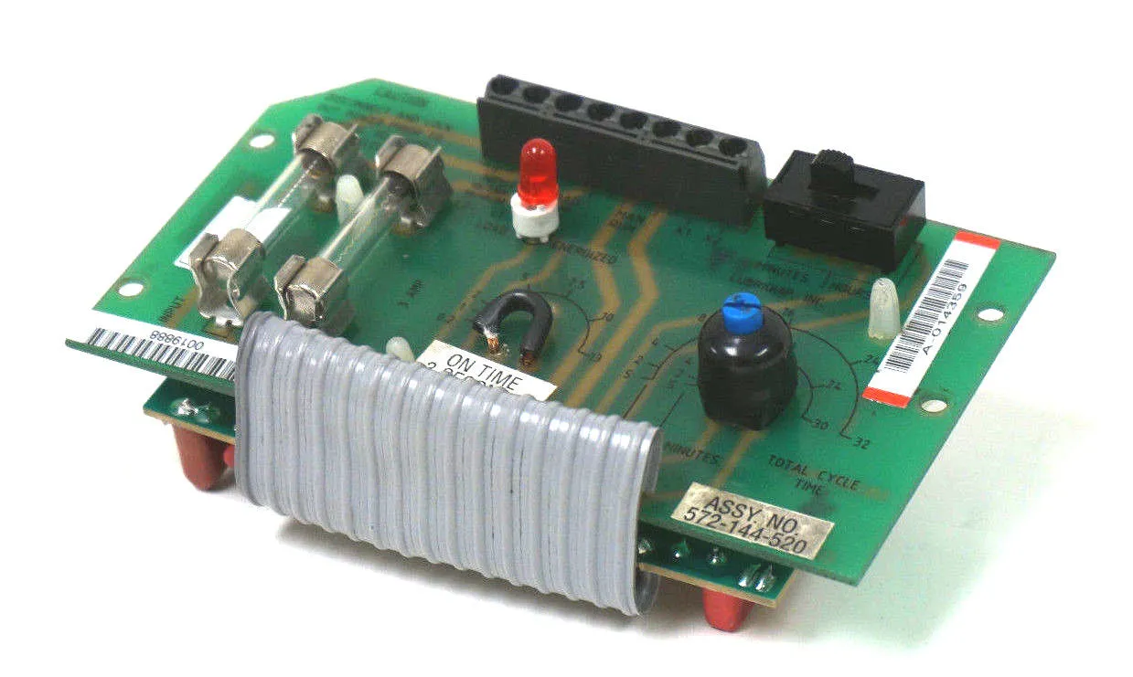 LUBRIQUIP 572-144-520 TIMER BOARD ASSEMBLY 163C13015-002, 572144520 REPAIRED