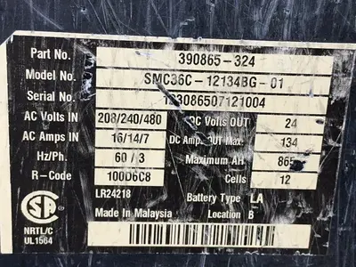 Used VFORCE SMC36C12134BG01 Material Handling (misc) Ohio US | HGR 24 #1411923