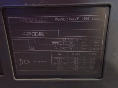 USED LINCOLN ELECTRIC POWER WAVE I400