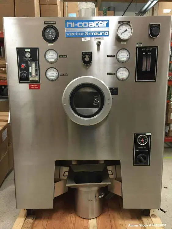 Used VECTOR/FREUND HI-COATER Coating Pans Illinois US | Aaron Equipment #84310