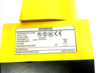 USED SIEMENS EMERGENCY STOP HOUSING ENCLOSURE