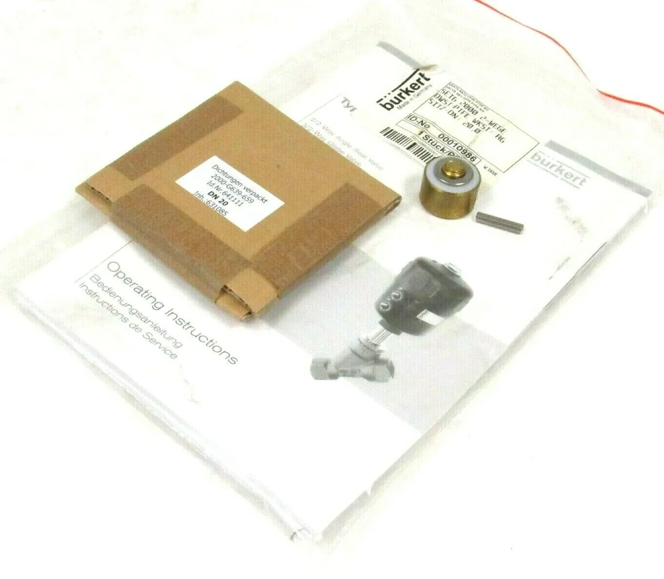 NEW BURKERT SET6-2000-2-WEGE 00010986 VALVE KIT SET620002WEGE