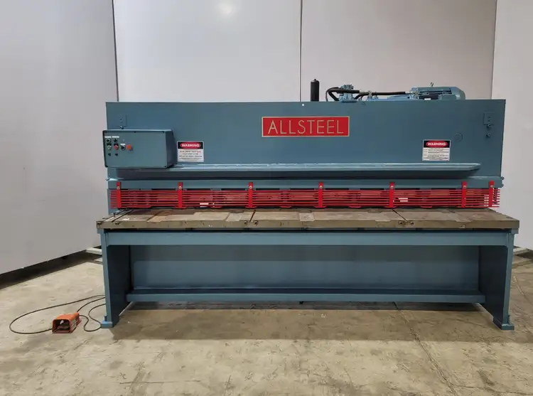 Used ALLSTEEL 1/4" X 10' Power Squaring Shears (Inch) Texas US | FMI Trading #679616