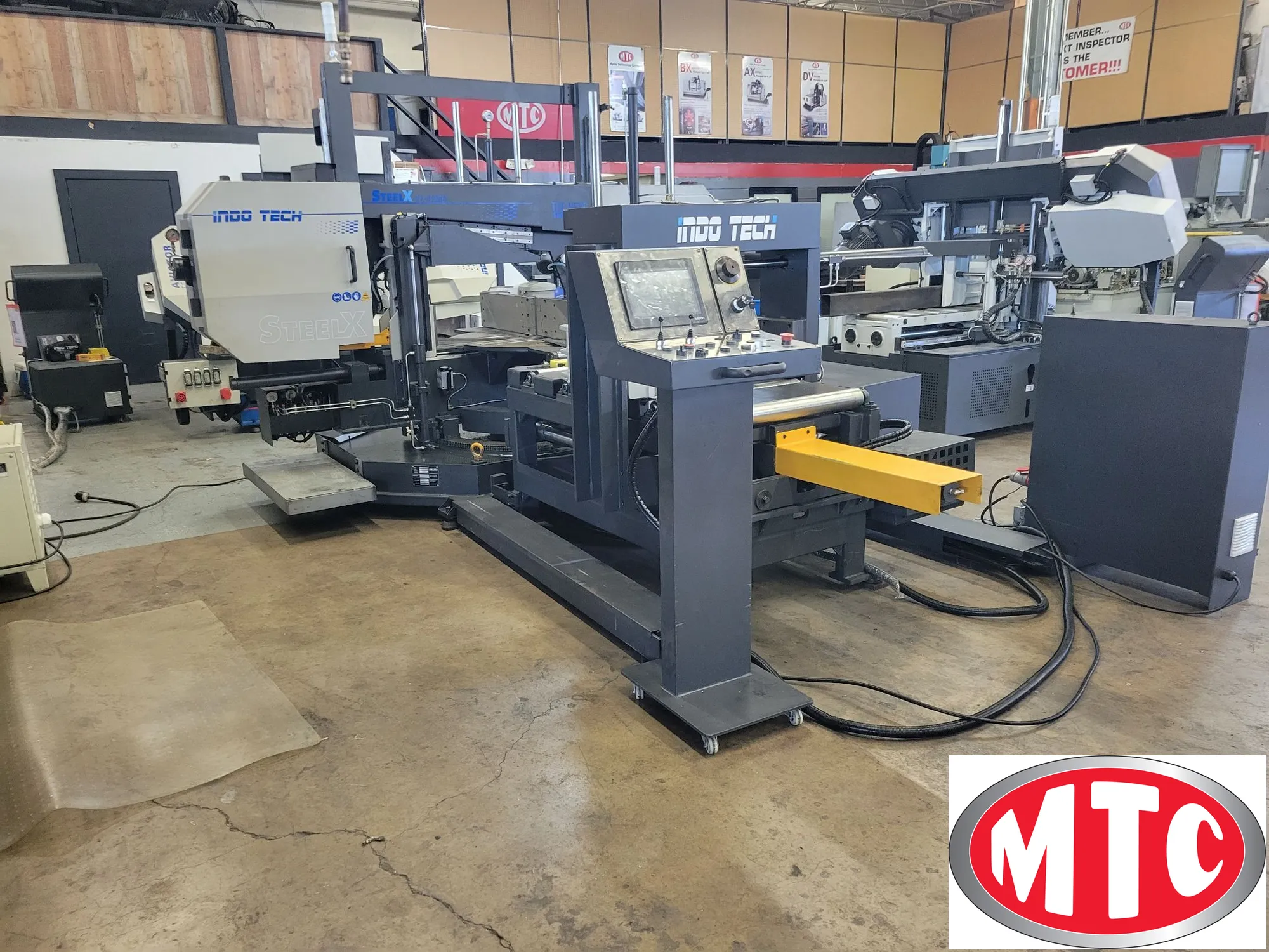 Indotech i27" x 19" NC Horizontal, Dual Column, Mitering Programmable Bandsaw like Amada, Marvel, Doall, Hyd-Mech, Kasto, Behringer,