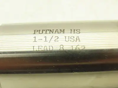 Putnam Tool 94098 Fluted Coarse Pitch Rougher End Mill 1.5" Dia x 1.25" Shank