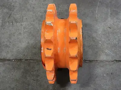 Idler Roller Chain Sprocket HDS100C17207I, Double Single, Size 100, 17 Teeth