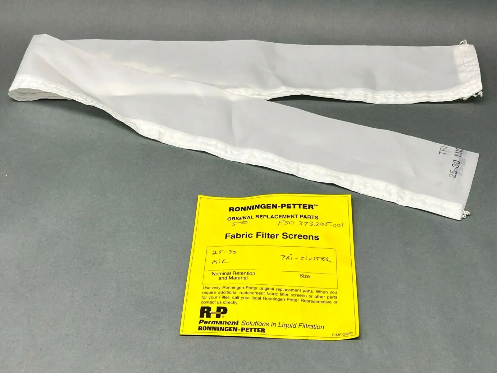 New | in-Stock RONNINGEN-PETTER FABRIC FILTER SCREENS TRI-CLUSTER Filters | Maverick Industrial Sales #1107933