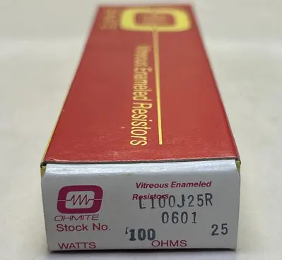 New | in-Stock OHMITE L100J25R Miscellaneous Equipment (Electrical & Power) | Surplus Asset Holdings #1193028