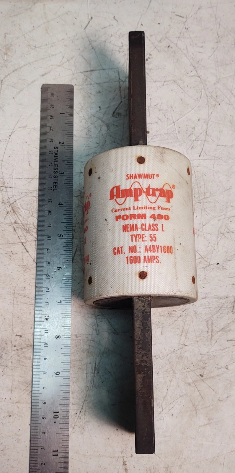 USED Ferraz Shawmut A4BY1600 Current Limiting Fuse 1600 Amp 600 V