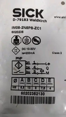 SICK IM08-2N5PS-ZC1 Proximity Sensor Loc5D7