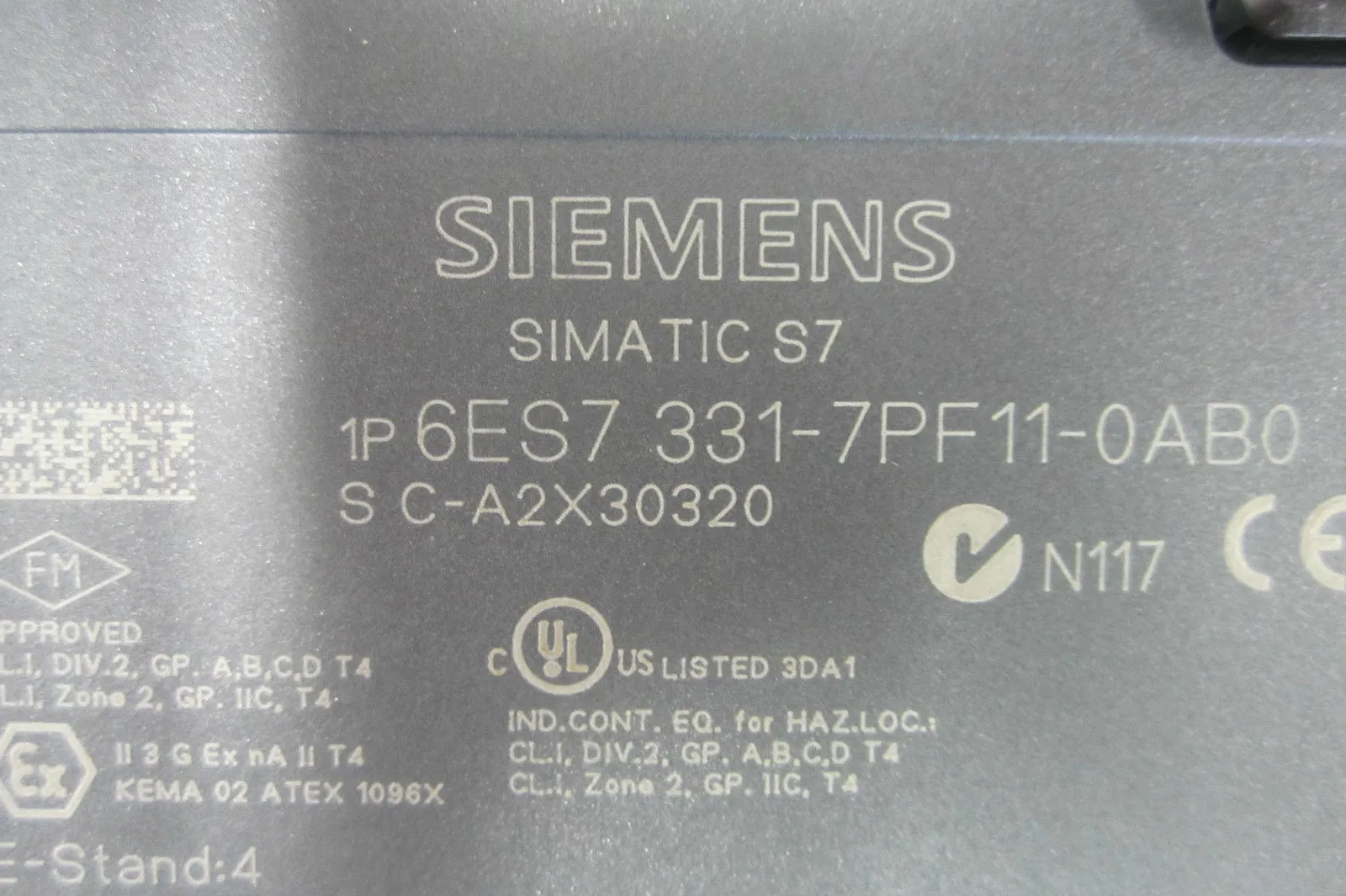 USED SIEMENS 6ES7 331-7PF11-0AB0 INPUT MODULE 6ES73317PF110AB0