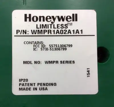 WMPR1A02A1A1 HONEYWELL - LIMITLESS ETHERNET/IP RECEIVER. 3A
