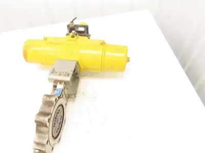 Tricentric 6" Butterfly Valve Hytork 1125 Actuator w/Accutrak Positioner