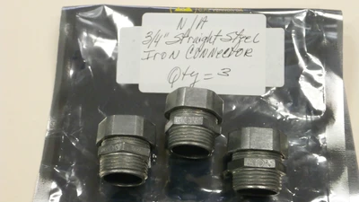 USED Straight Steel Iron 3/4"