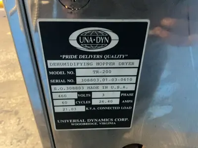 Used UNADYN TR200 Misc Plastics Equipment Ohio US | HGR 24 #1456066