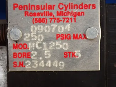 Peninsular Cylinder Pneumatic Cylinder Lot
