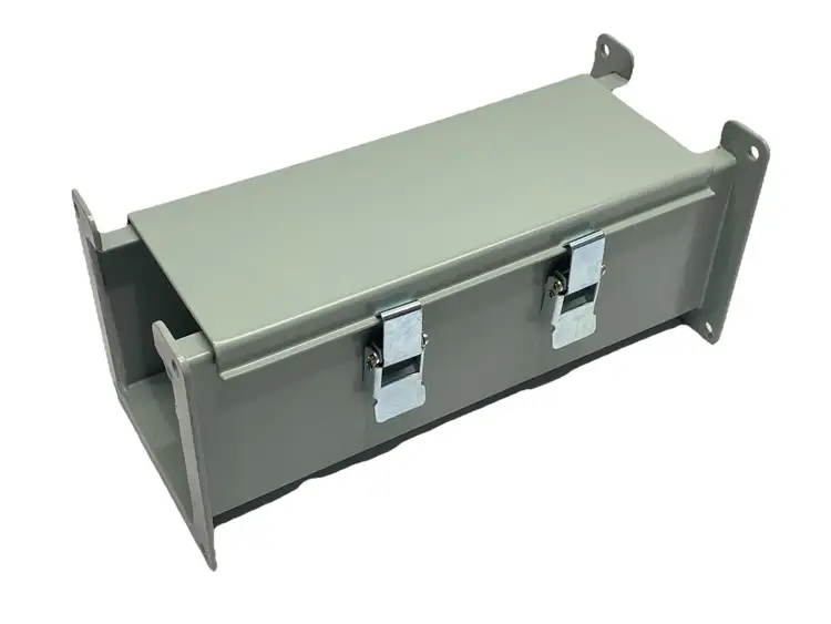 Used HOFFMAN NVENT HINGED COVER WIREWAY SECTION 4" X 4" GRAY STEEL Misc Electrical & Power Parts Michigan US | Maverick Industrial Sales #1092259