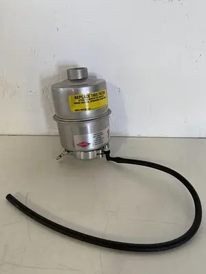 USED VIRTIS VACUUM PUMP EXHAUST FILTER 15PSI @ 400°F KF25 VACUUM FITTING SIZE