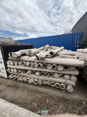 Air conveying scrap system with 100's of feet of piping