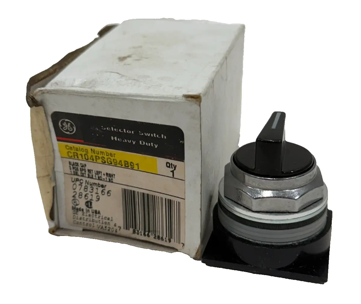 NEW GENERAL ELECTRIC CR104PSG94B91 SELECTOR SWITCH
