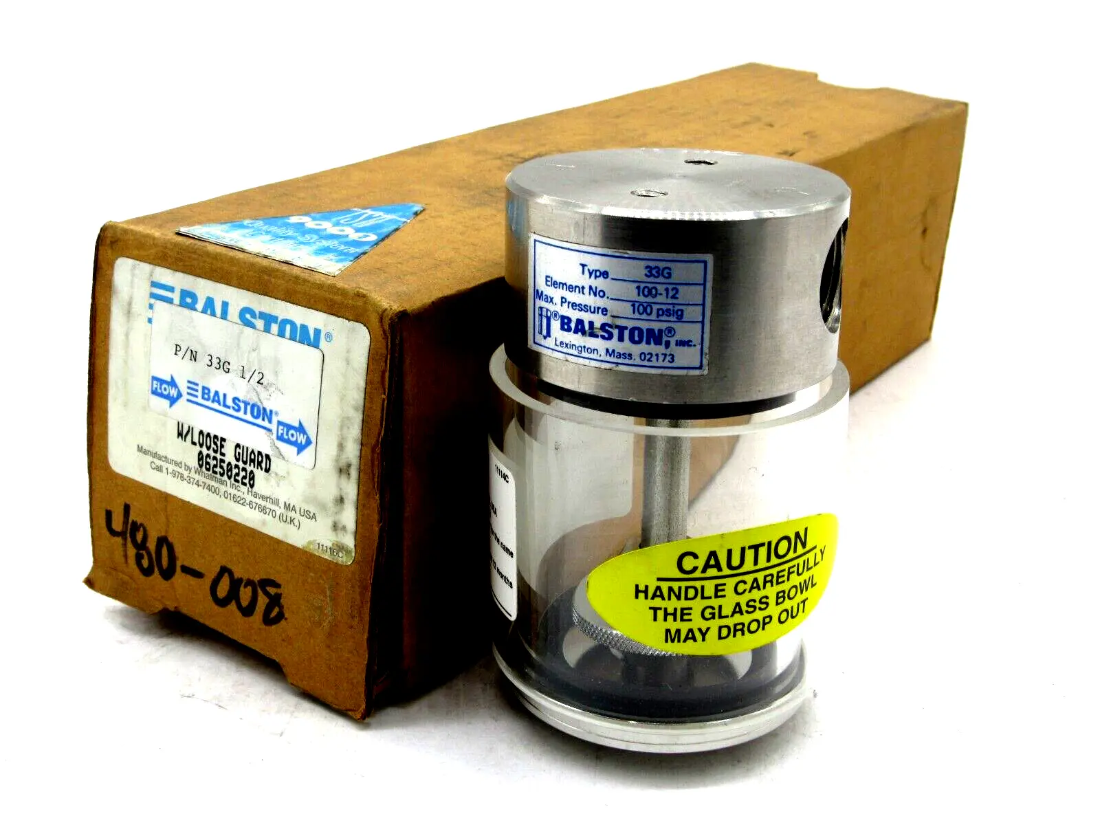 NEW BALSTON 33G 1/2 HOUSING FILTER W/LOOSE GUARD 33G12