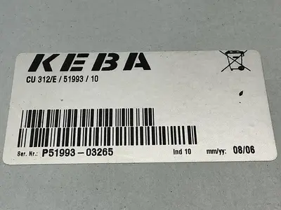 USED KEBA CU 312/E/51993/10