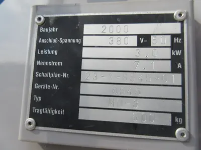 USED 2000 DIETERLE MUCKI MD-3