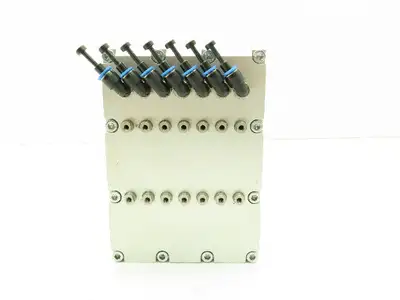 Festo Mini Pneumatic 14-Station Valve Bank Enclosed Manifold 6mm Tube Fitting