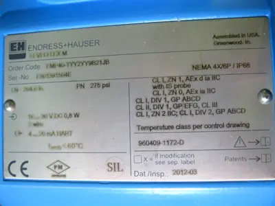 USED Endress Hauser FMP40-TYY2YY9B21JB