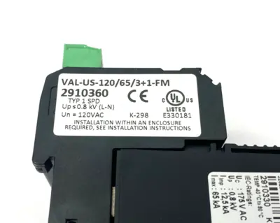 USED PHOENIX CONTACT 4-CHANNEL SURGE PROTECTION DEVICE