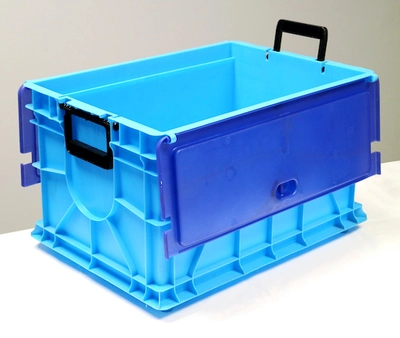 Flip Top Crate with Handle mold