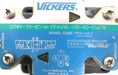 NEW VICKERS 02-320073 HYDRAULIC VALVE DG5S-8-33C-T-M-FPA4WL-H5-30-EN483