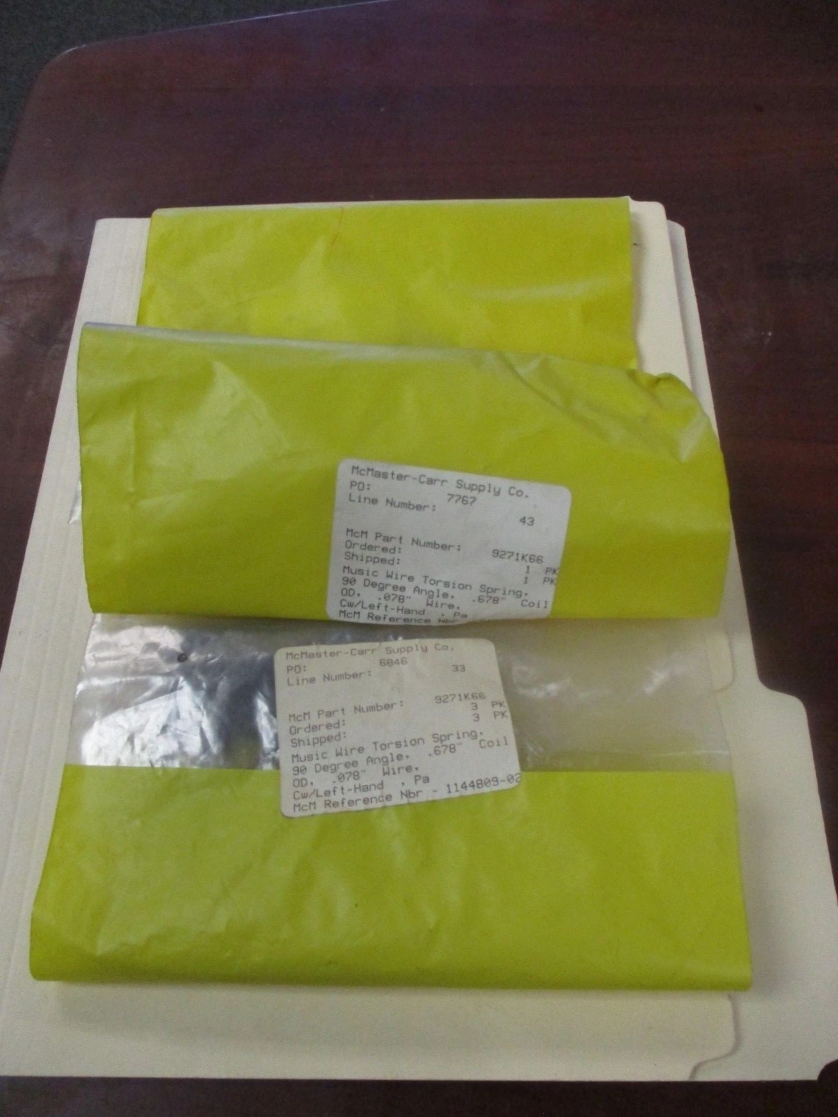 NEW McMaster-Carr Does Not Apply