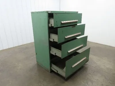 Nu-Era Modular Industrial Tool Storage Cabinet 4 Drawer 45x29x61" Stanley Vidmar