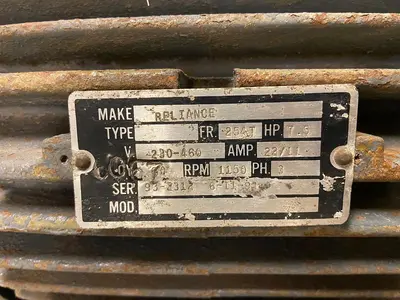 USED RELIANCE 7.5 HP
