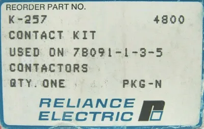 NEW RELIANCE ELECTRIC K-257 CONTACT KIT K257