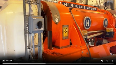Pieralisi Hercules 470/3 decanter centrifuge, SS.