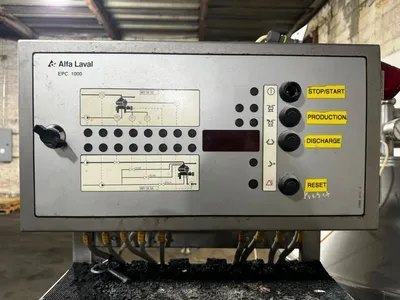 Alfa-Laval VNPX 510 SGD-34GS clarifier centrifuge skid, 316SS.