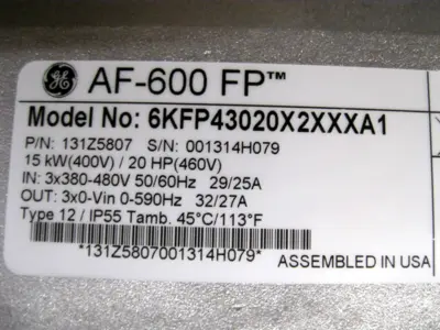 NEW General Electric 6KFP43020X2XXXA1