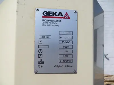 185 Ton Geka Hydraulic Ironworker Model 165S