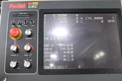 FADAL 4-AXIS VERTICAL MACHINING CENTER MODEL: 4020 HT